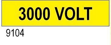 3000 Volt - etichetta