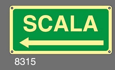 Scala - A - Alluminio Luminescente - 350x125 mm