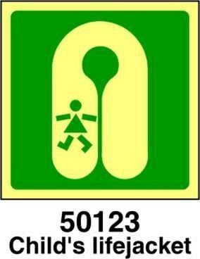 Child's lifejacket - A - ADL 150x150 mm