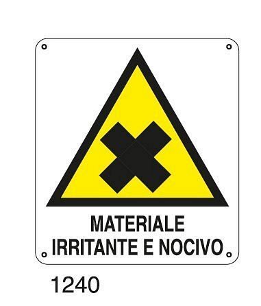 Materiale irritante e nocivo - C - Alluminio 360x400 mm