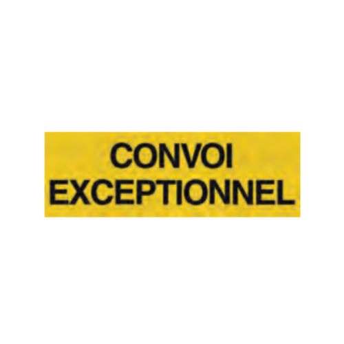 CONVOI EXCEPTIONNEL - Trasporto eccezionale Francia Cl. 2 1200x400x1.5mm supporto in Alluminio