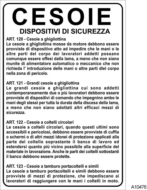 Cesoie - B - Alluminio - 330x500 mm - Conf 10 pz