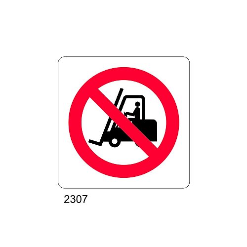 Divieto di transito ai carrelli - B - Alluminio 165x165 mm