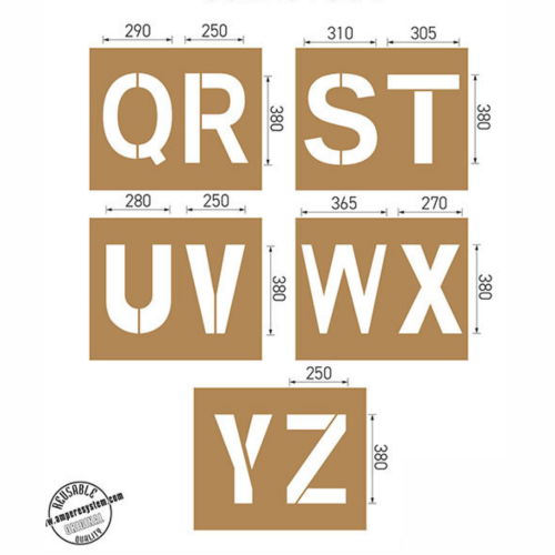 Kit XL Lettere 3 (Q-Z)