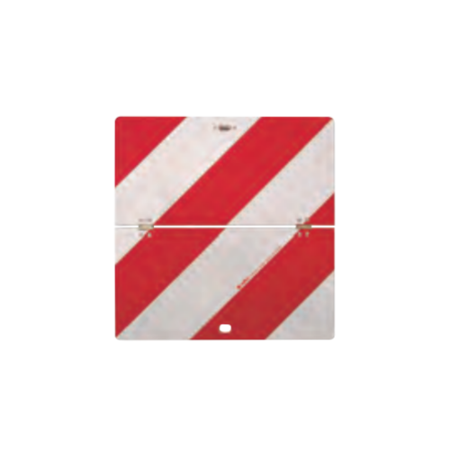 Pannello di sicurezza per veicoli agricoli, pieghevole orizzontale 423x423x0.8mm Classe 1 supporto in Lamiera - R/H