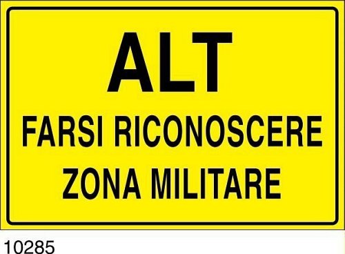 Alt farsi riconoscere zona militare