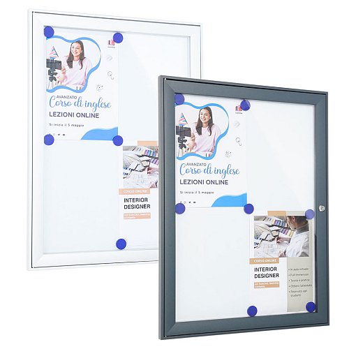 Bacheca a Libro 8xA4 - Antracite RAL 7016