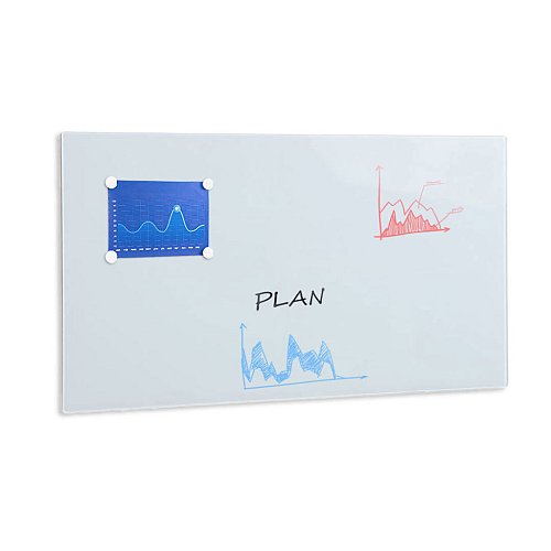 Lavagna magnetica in vetro - 60x90cm