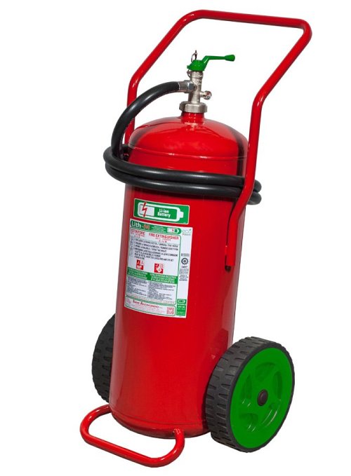 Estintore carrellato per batterie al litio 50 litri schiuma
