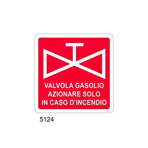 Valvola gasolio azionare solo in caso di incendio - A - Alluminio 120x120 mm - Conf 10 pz.