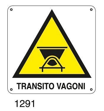 Transito vagoni - D - Alluminio 580x580 mm - Conf 10 pz.