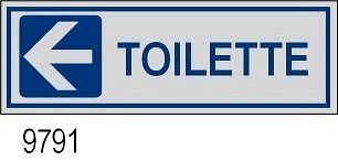 Etichetta adesiva mm 170x45 Toilette SX