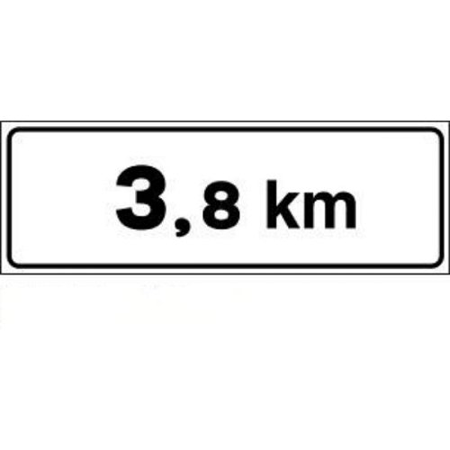 3.8 Km - B - Ferro CL.1 80x27 cm