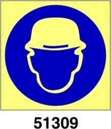 Wear helmet - indossare il casco - B - PVL 150x150 mm