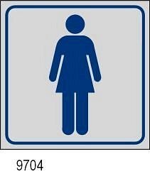 Etichetta adesiva Toilette Donne 165x165 mm