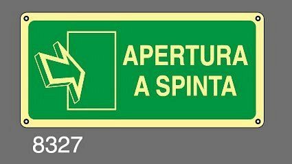 Apertura a spinta - A - Alluminio Luminescente - 350x125 mm