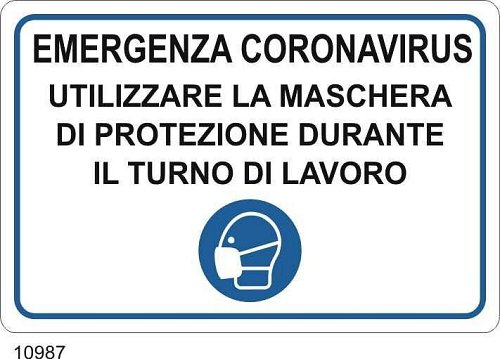 Utilizzare la mascherina di protezione..