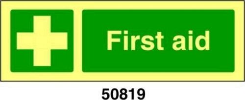 First aid - A - PVL 300x100 mm