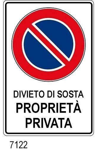 Divieto di sosta proprietà privata