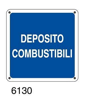 Deposito combustibili - C - Alluminio 230x230 mm - Conf 10 pz.