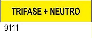 Trifase + neutro - etichetta