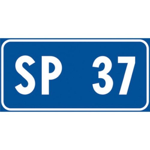 Segnale di identificazione strada provinciale - B - Ferro CL.1 60x30 cm