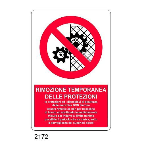 Rimozione temporanea delle protezioni - C - Alluminio 330x500 mm