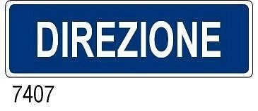 Direzione - B - Alluminio - 800x250 mm