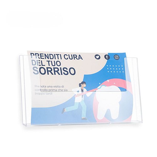 Portadepliant da Parete 1 Tasca A4 Orizzontale