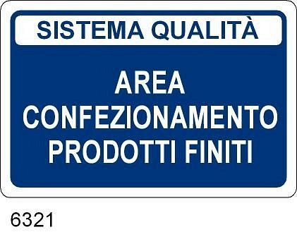 Area confezionamento prodotti finiti