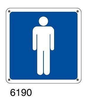Uomo - D - Alluminio 370x370 mm