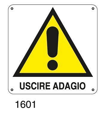 Uscire adagio - A - Alluminio 145x145 mm