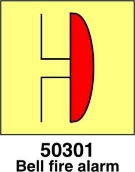 Bell fire alarm - A - PVL 150x150 mm