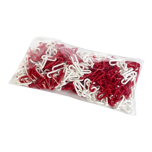 Catena Segnaletica in Plastica Bianco/Rossa di Ø6 mm - 25 m