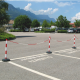 Colonnina segnapercorso bianco/rossa in plastica - tuttosegnaletica