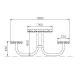 SET FAMILY CON PANCHINE SENZA SCHIENALE
