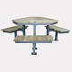 SET ACCESSIBILE BILBAO TRIANGOLARE CON LEGNO DI PINO
