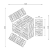 SET ACCESSIBILE BILBAO TRIANGOLARE CON LEGNO DI PINO