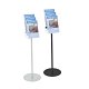 Portadepliant 3 tasche formato A4 da terraavvisi in plexiglass A4 orizzontale con tasca 10×21